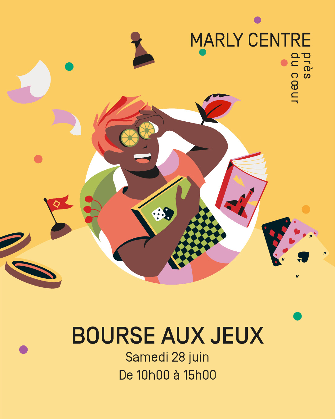 Bourse aux jeux. marly centre.
